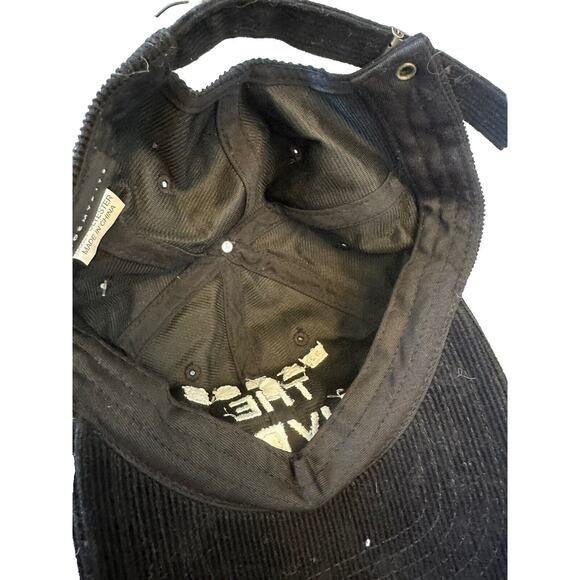 Academy Fits - The Hype Black Suede Adjustable Hat Gold Clasp NWT - Picture 5 of 5